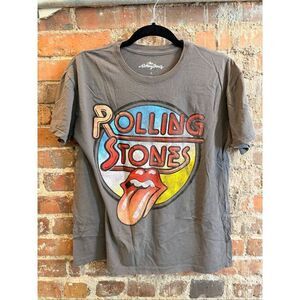 THE ROLLING STONES • Gray Band Tshirt • Ladies Size L